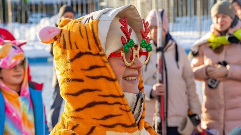    Костюмированный лыжный заезд «На спорте после оливье» в Ступине © Пресс-служба Министерства физической культуры и спорта Московской области