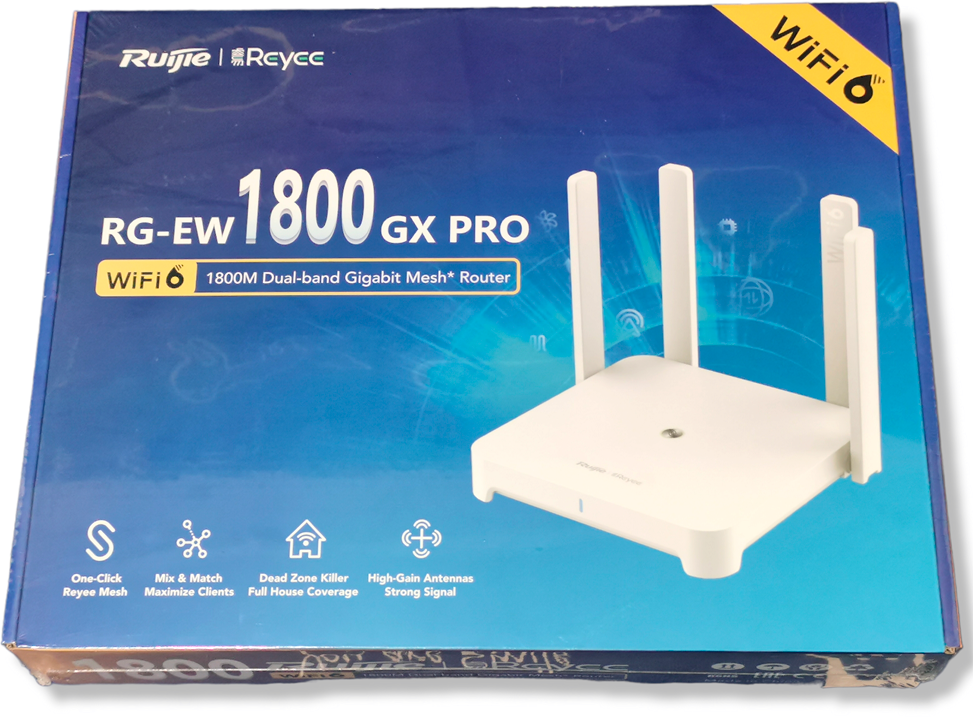 Коробка с роутером Ruijie (Reyee) RG-EW1800GX PRO