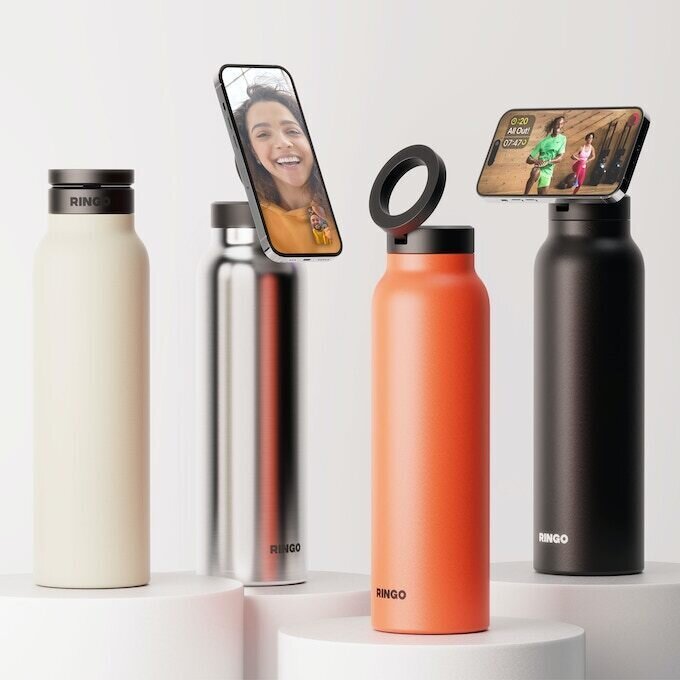    Бутылку можно купить в двух размерах и четырех цветах. Фото: Kickstarter