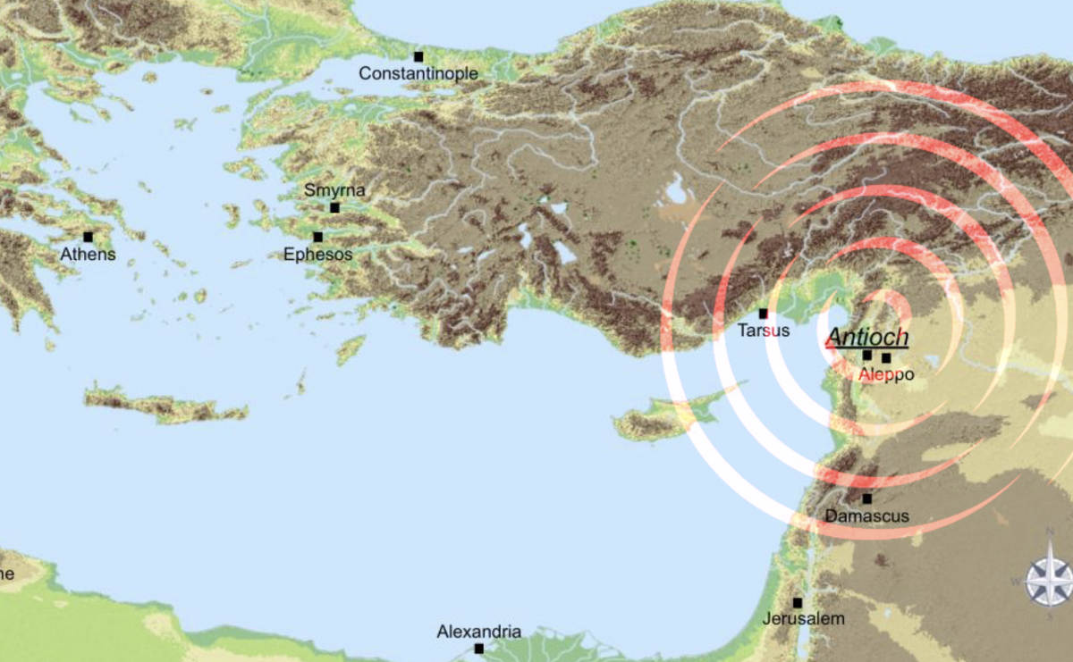 Эпицентр Антиохийского землетрясения