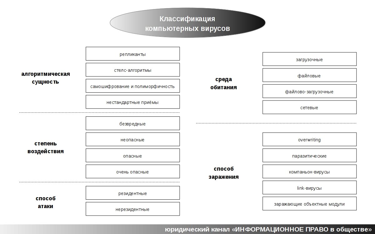 Какова схема работы компьютерных вирусов