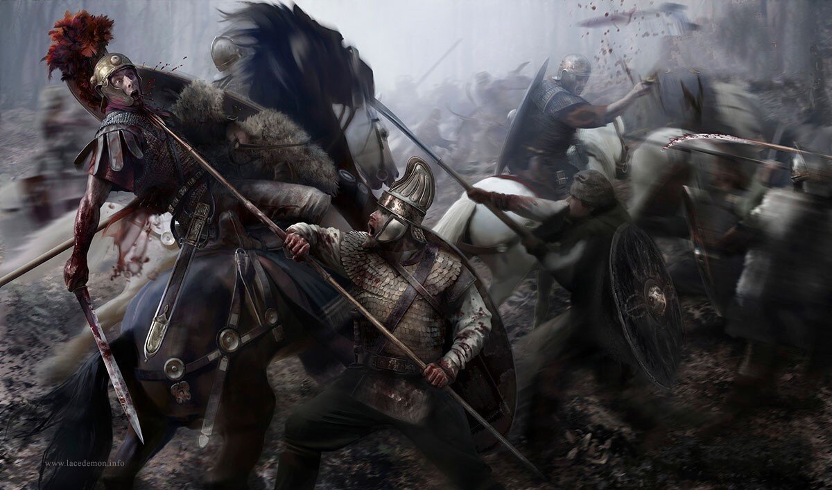 За даков римляне возьмутся лишь лет эдак сто спустя. Противник, кстати, попьет много кровушки у сынов Марса.