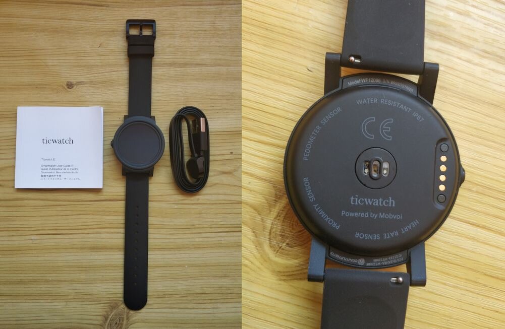 Смарт-часы Ticwatch. Умные часы Ticwatch e, черный.