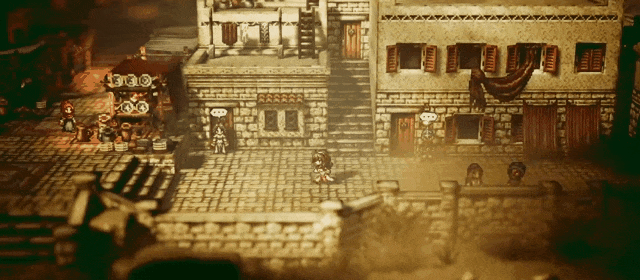 Octopath Traveler – кадры геймплея