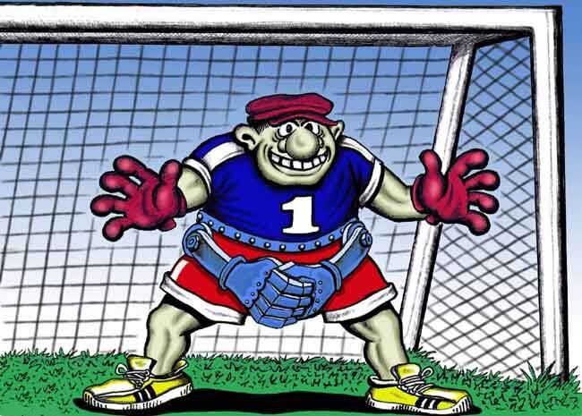 Картинка из открытых источников. Футбольный вратарь.