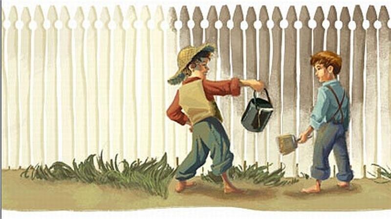 иллюстрация к роману Марка Твена "Приключения Тома Сойера"