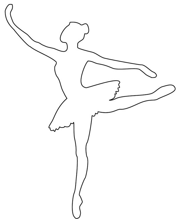 Трафареты Фигурки балерины из бумаги без юбки 41 фото