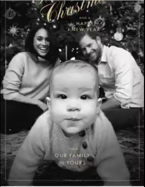 The Queen's Commonwealth Trust released the family's first Christmas card on Twitter.
