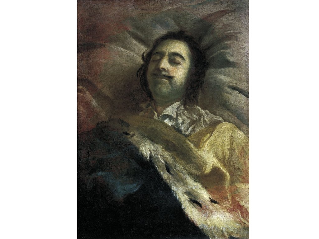                                       И. Н. Никитин 1725 г.  Император Пётр на смертном одре.