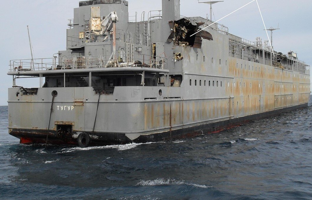 Судно-мишень - ПКЗ-35, 2011 год. После первого использования