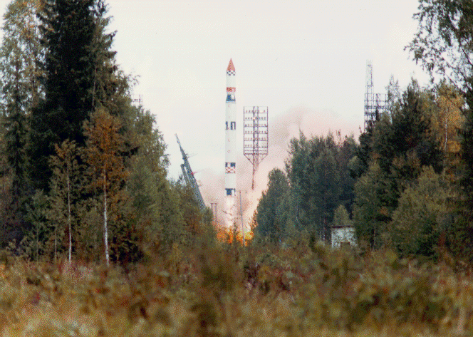 Старт ракеты "Циклон", 1991 год (фото NASA)