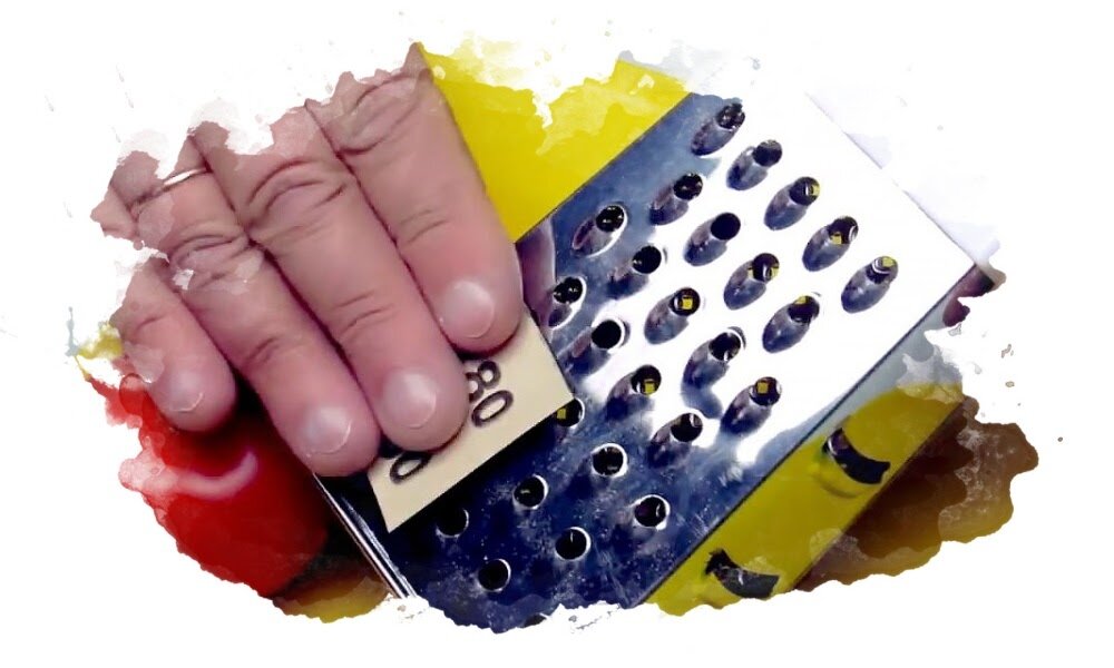 Как наточить терку наждачной бумагой