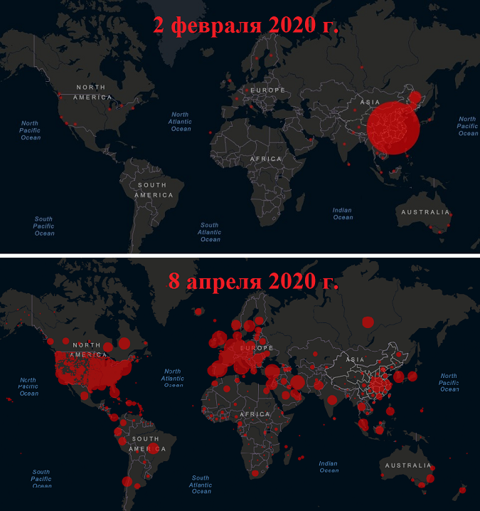 Как изменился мир за два месяца