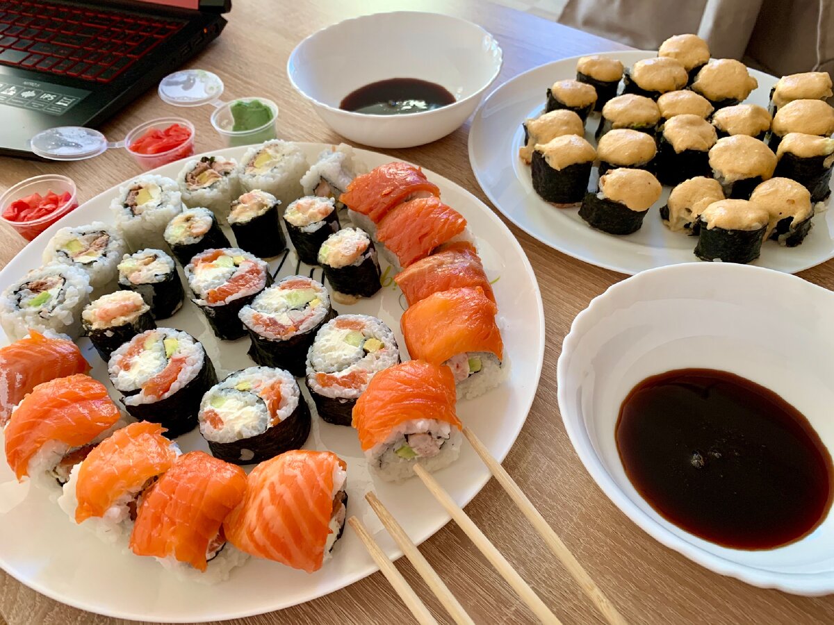 Рецепт суши и роллов запеченных фото 53