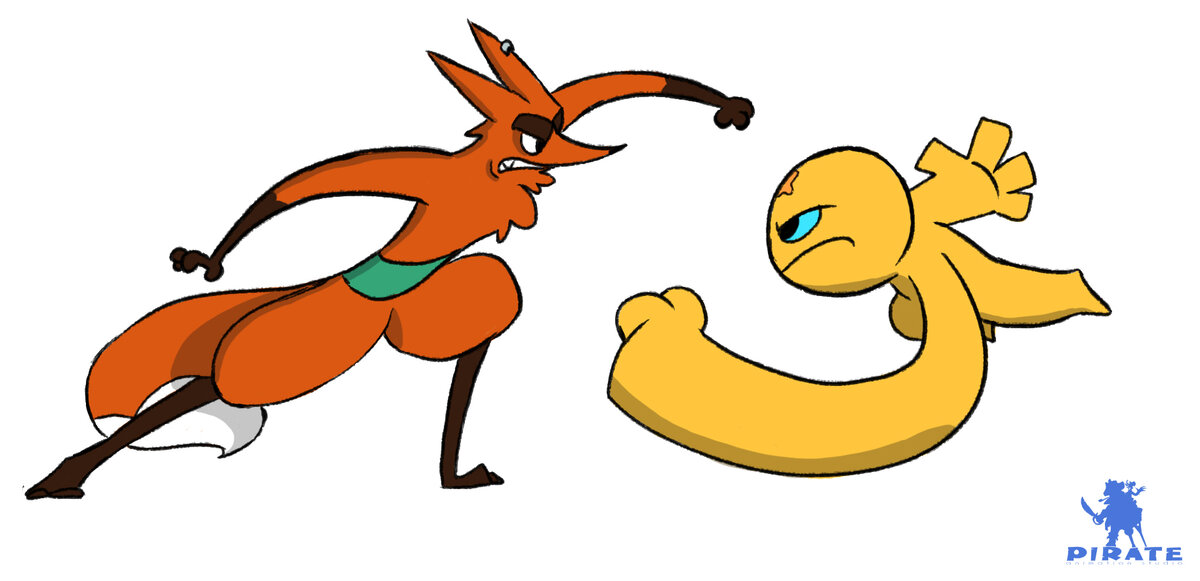 Персонажи "Лис и Колобок" 