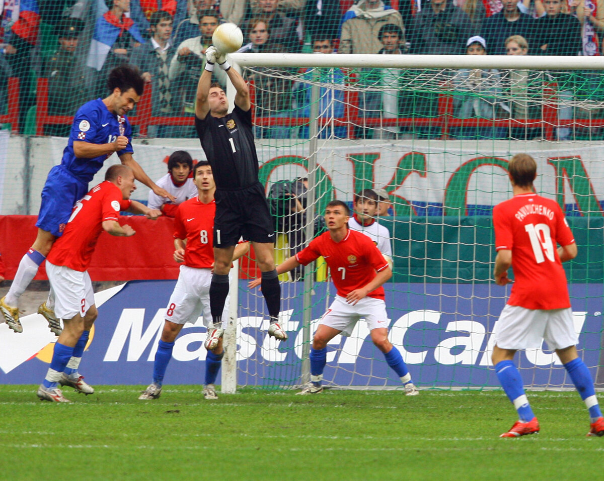 Матч отборочного цикла ЕВРО-2008. Россия - Хорватия: 0-0. Фото из источника.