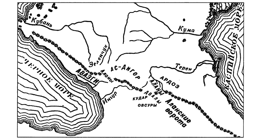 Карта аланского государства