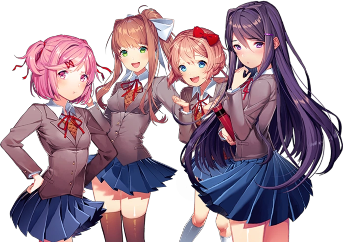 игра Doki Doki Literature Club (можно скачать в стиме совершенно бесплатно)