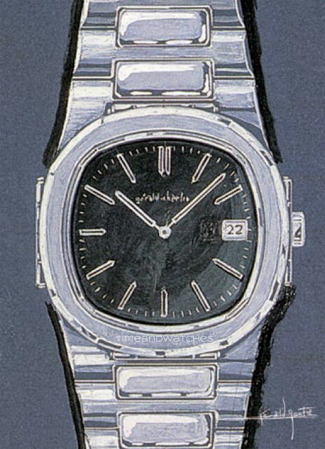 Набросок часов, фотография взята с сайта https://www.timeandwatches.com/p/history-of-patek-philippe-nautilus.html