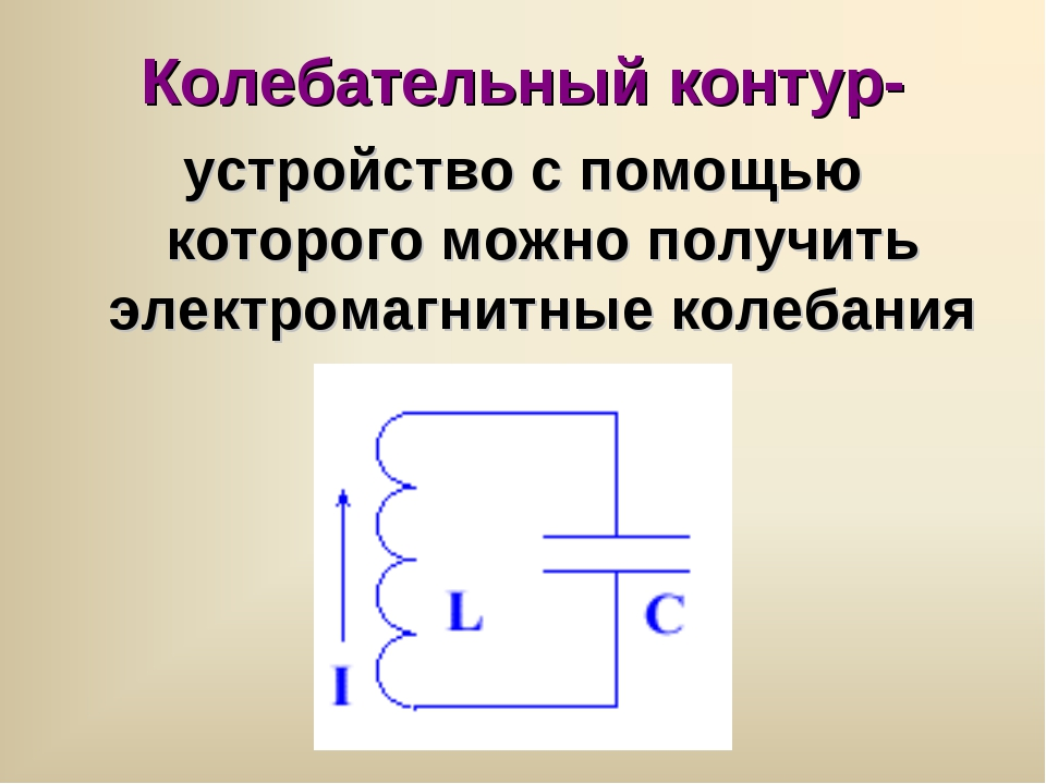 Реальный колебательный контур схема