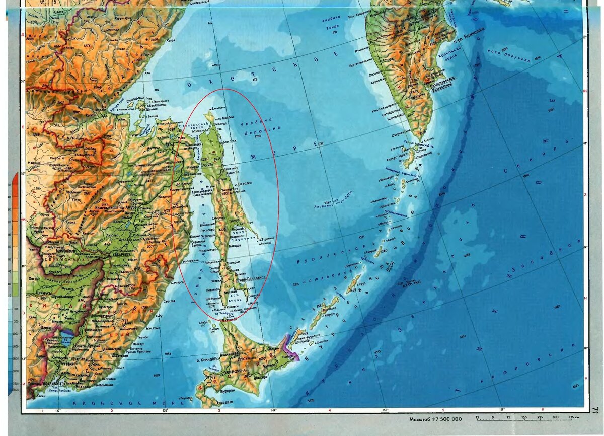 Карта россии курильские острова