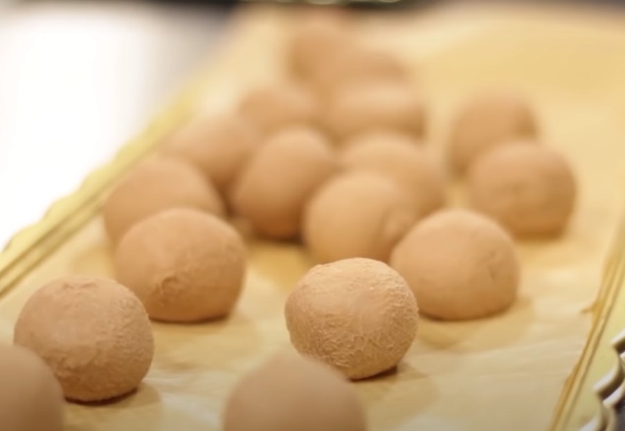 Готовые трюфели.