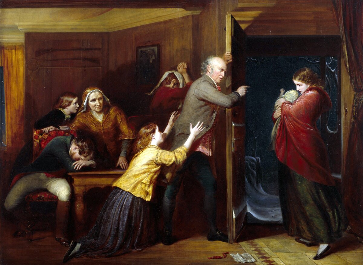 Ричард Редгрейв «Изгнанная», 1851 год