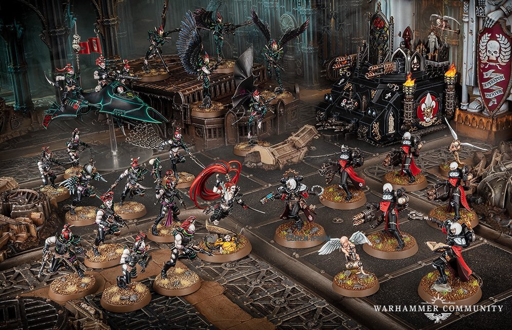 Фотография миниатюр Piety and Pain, взятя с сайта warhammer-community.com