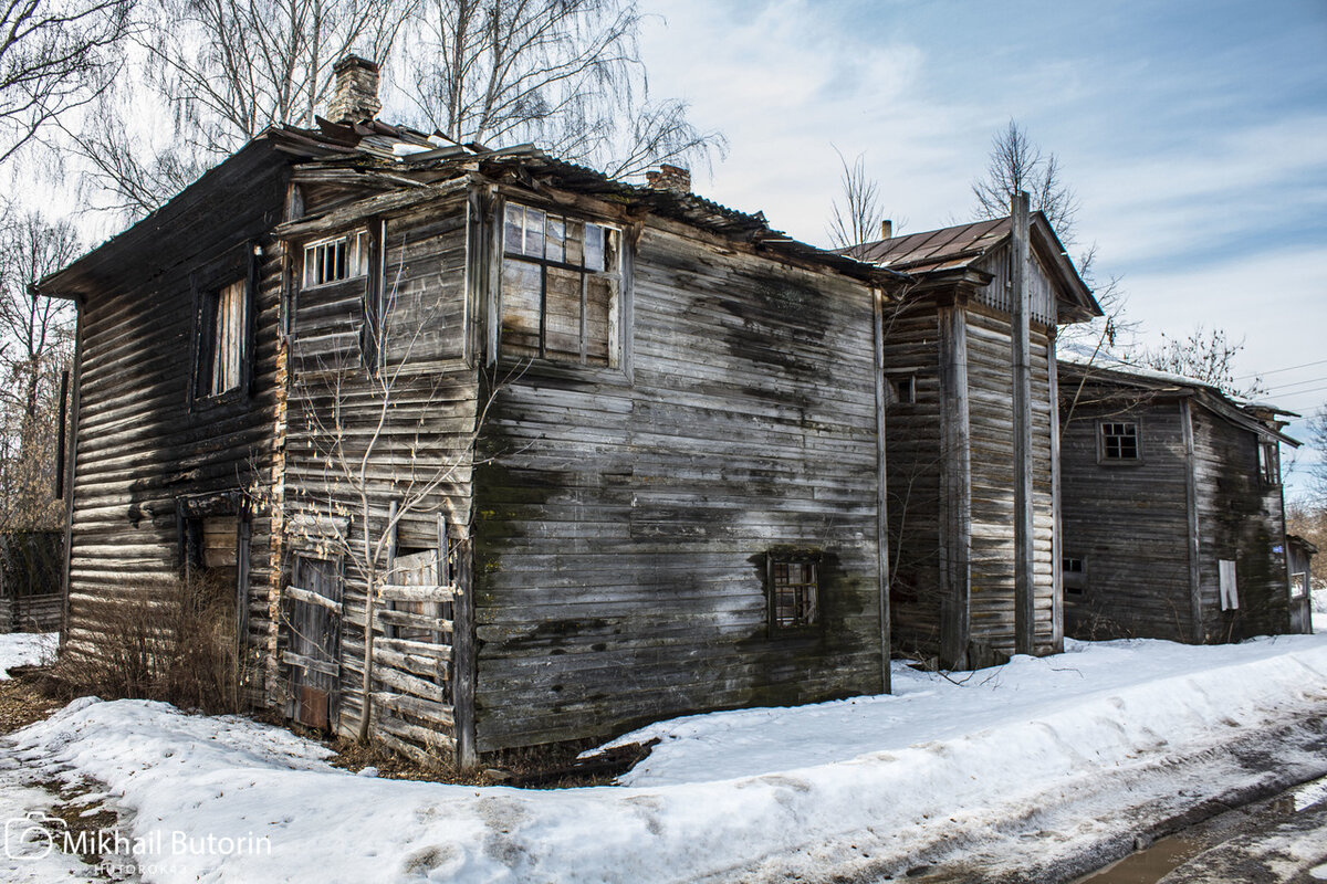 В ворота были видны просторный двор и барский дом с высокой крышей