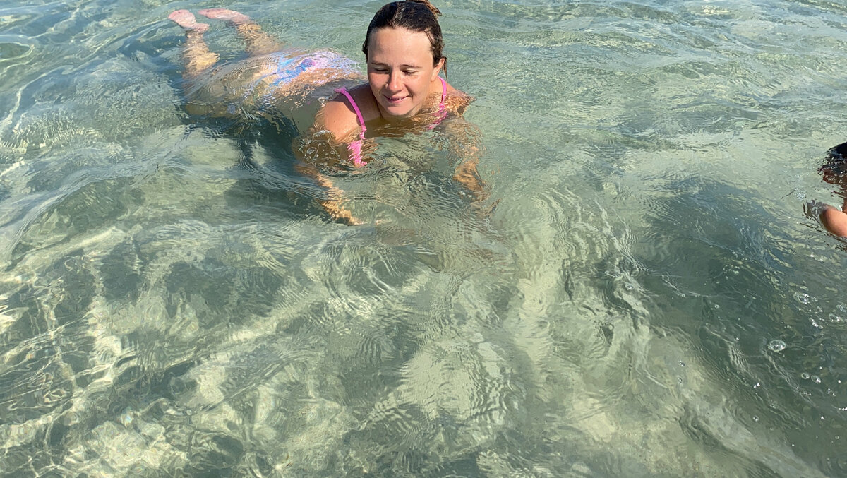 Самое чистейшее море здесь.