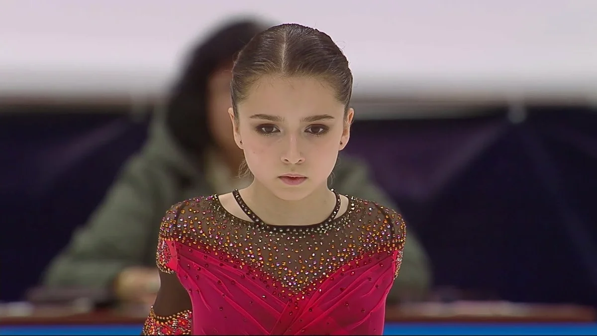 Камила Валиева. Олимпиада, Пекин. 2022г. Фотография из свободного доступа в интернете.