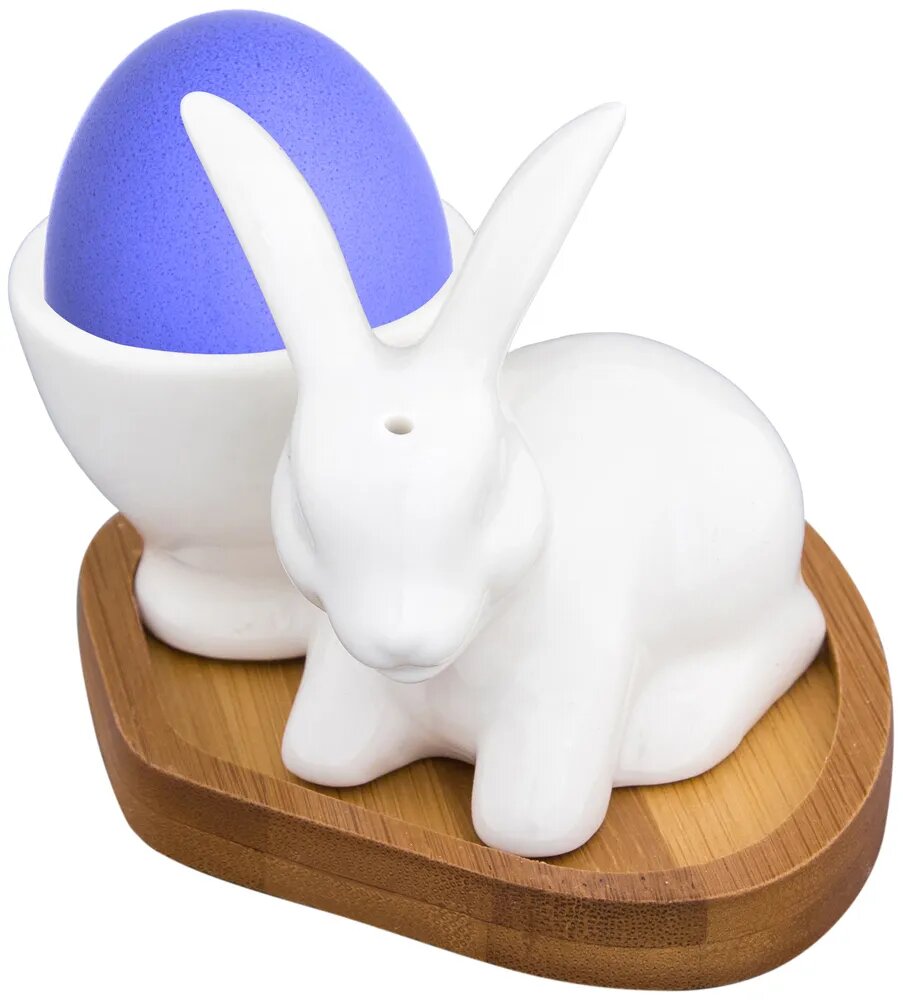 Подставка для яиц Elan Gallery "Айсберг на деревянной подставке"