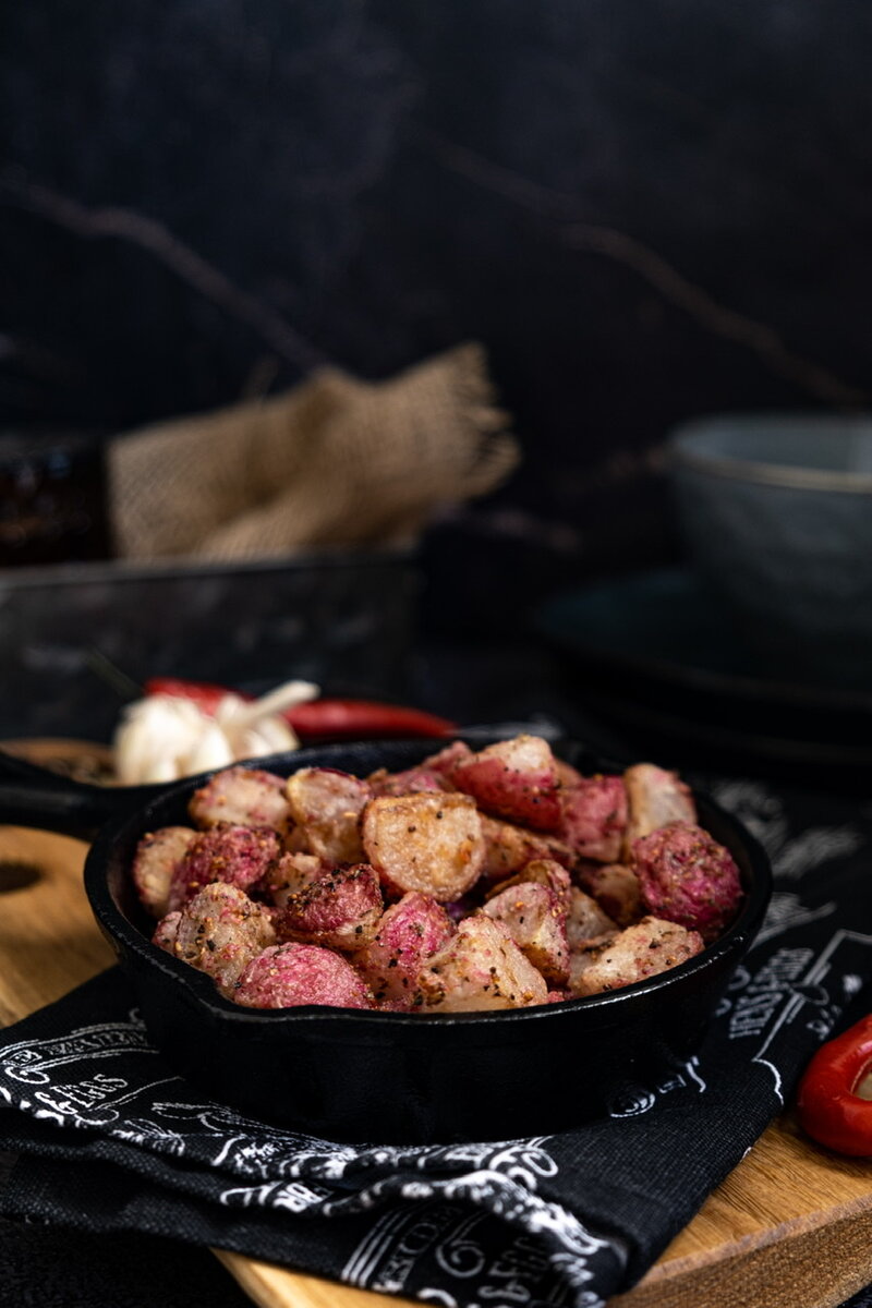 Жаренная редиска 