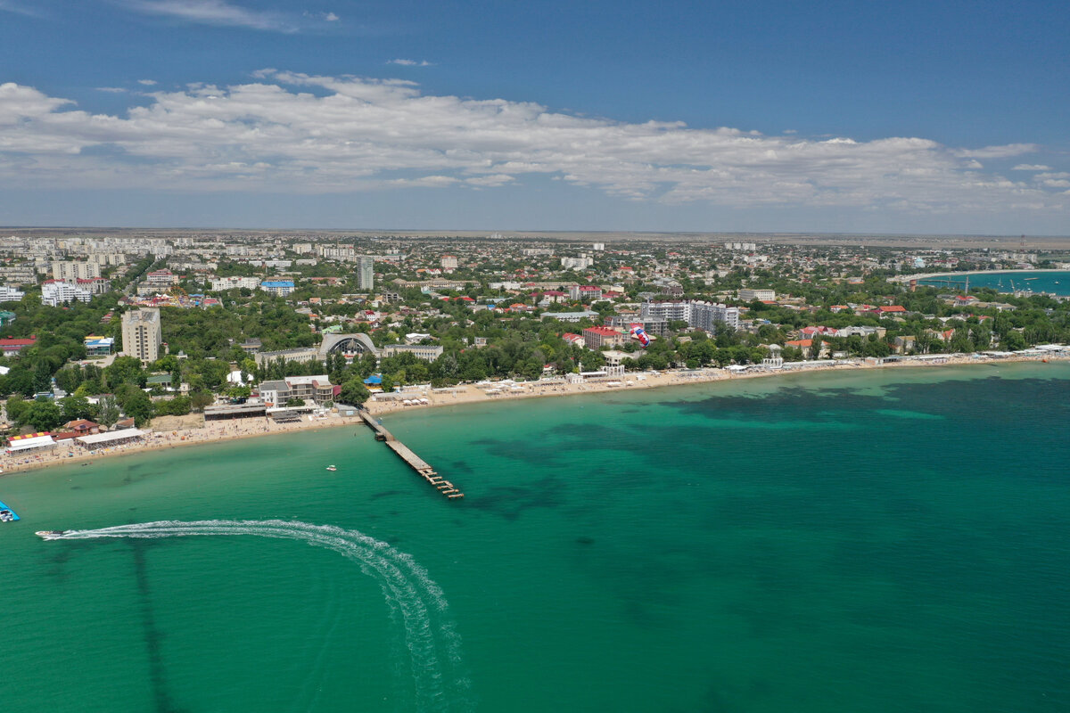 Вид на пляжи Евпатории // Туристический портал Республики Крым, Сергей Коршунов 