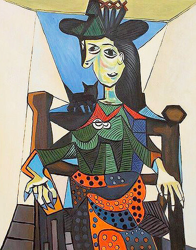    «Дора Маар с кошкой» (1941), Пабло Пикассо, фото: wikipedia.org