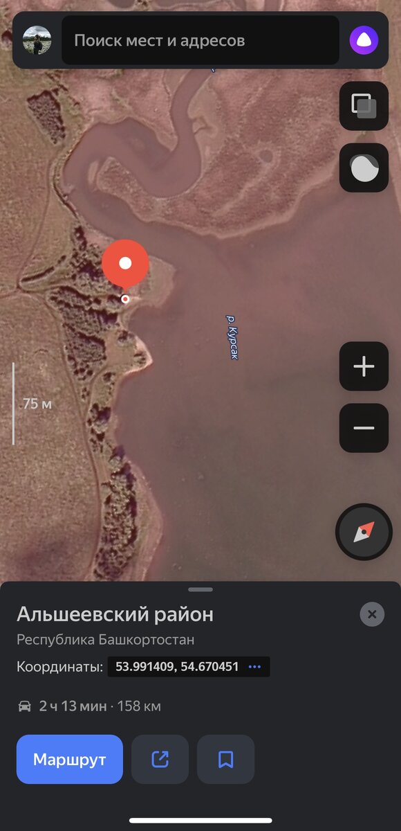 Расположение нашего лагеря 