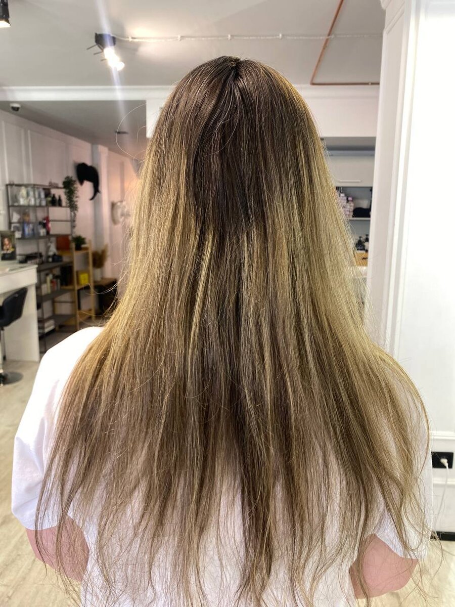 Волосы до процедуры в Kosa Colour Studio