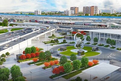    Проект московского городского вокзала Нижегородская © Telegram-канал Сергея Собянина