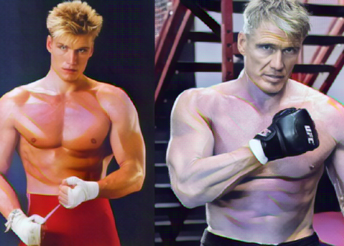 Дольф Лундгрен в 20 и 64 года!