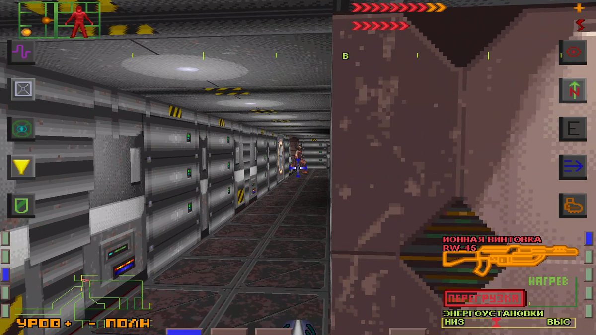 Кибер-Исполнитель (нужная нам дверь сзади нас)