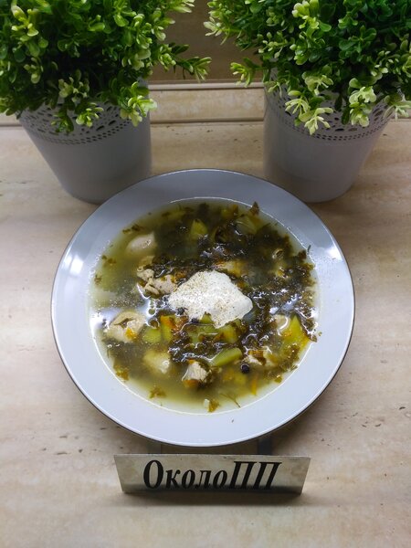 Обед: зеленые щи