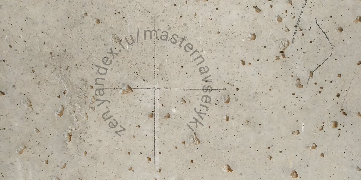 Нанесение разметки на стену.