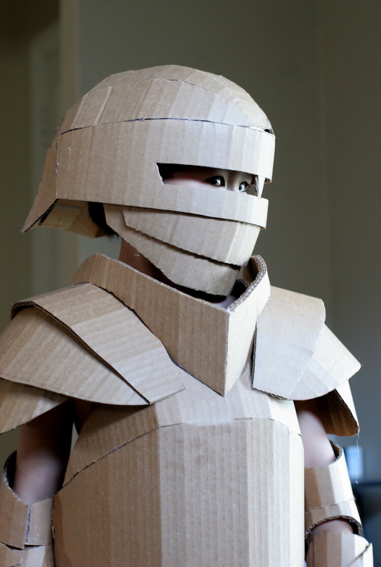 Выкройка доспехов делана в Pepakura Designer