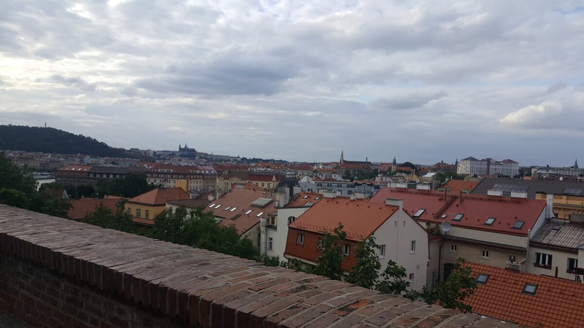 Вид на город со стороны Вышеграда. Июль 2019