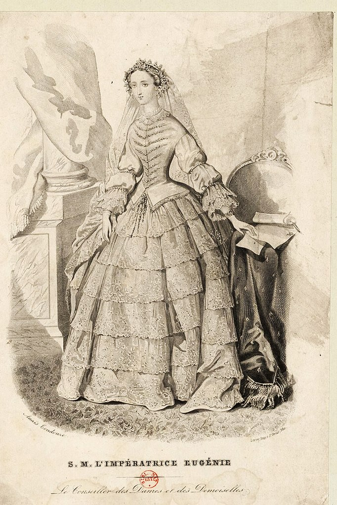 Евгения в свадебном наряде, Адель Анаис Тудуз, 1853. (сс) Wikimedia Commons