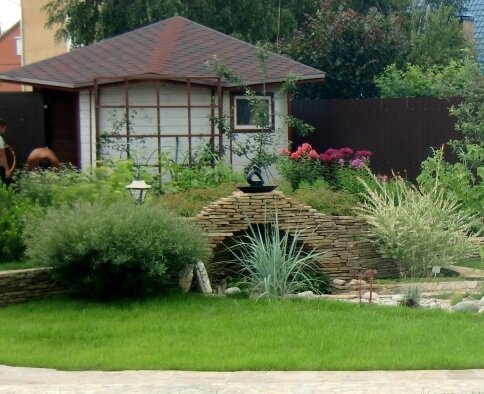 угловой сарай, хозблок