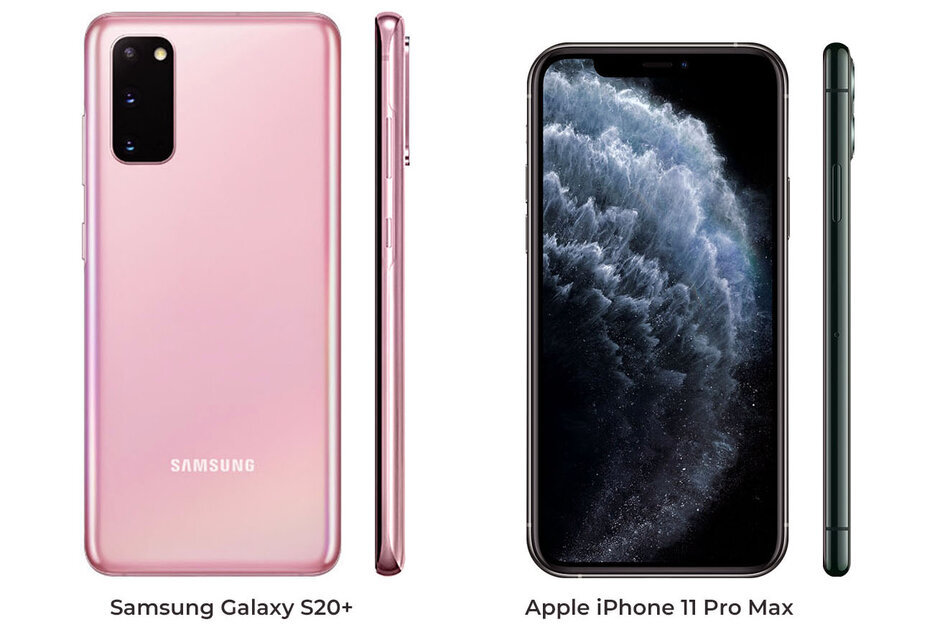 Базовая 6,3-дюймовая модель Samsung Galaxy S20 имеет размеры 151,7 х 69,1 х 9,1 мм, 6,7-дюймовая Galaxy S20+ — 161,9 х 73,7 х 7,8-8,9 мм, а 6,9-дюймовая Galaxy S20 Ultra — 166,9 х 76 х 8,8-10,2 мм.