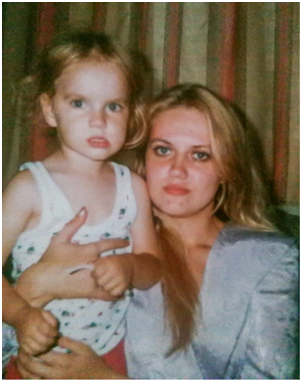 Юлия Щеглова с матерью