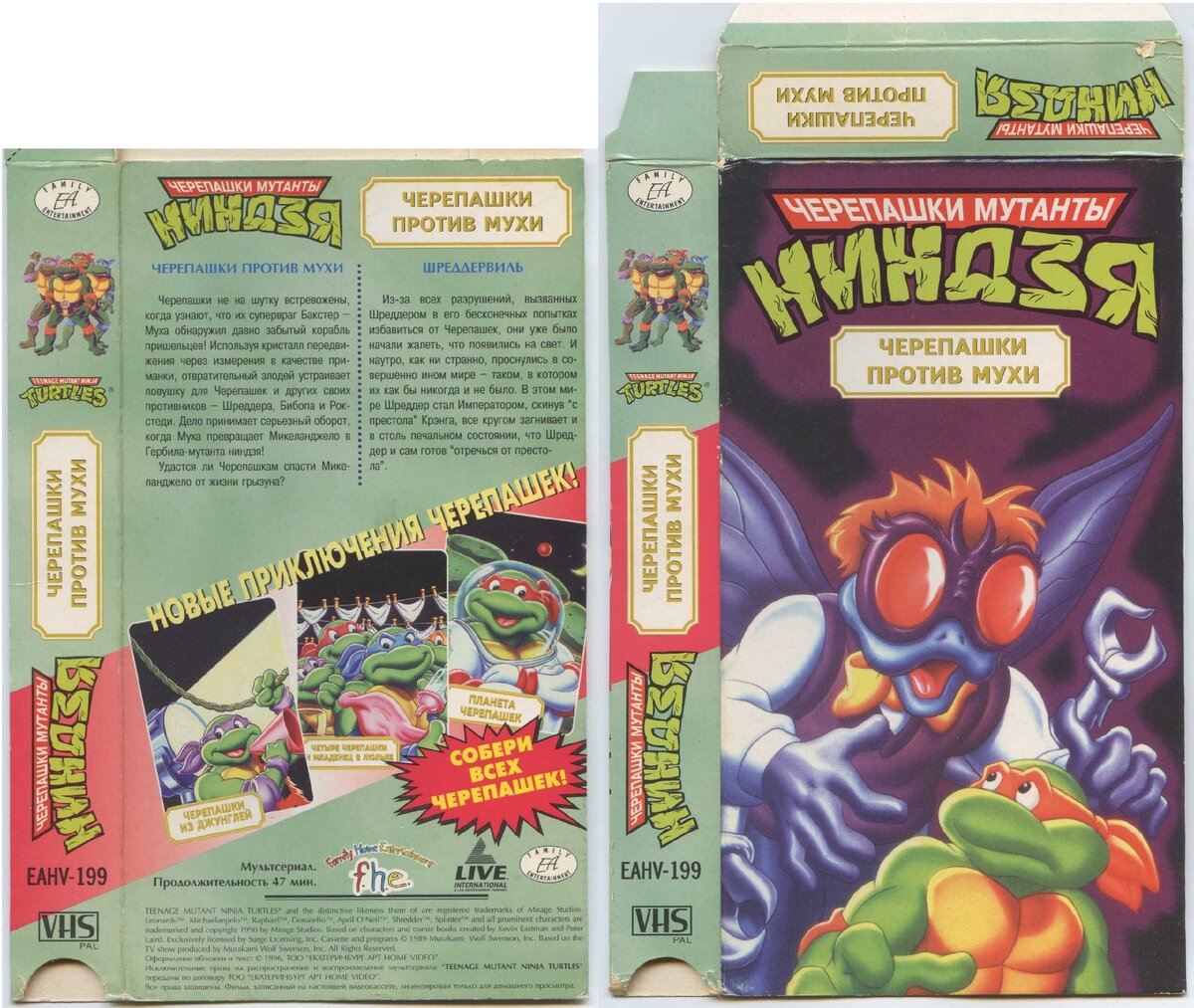 Черепашки против мухи