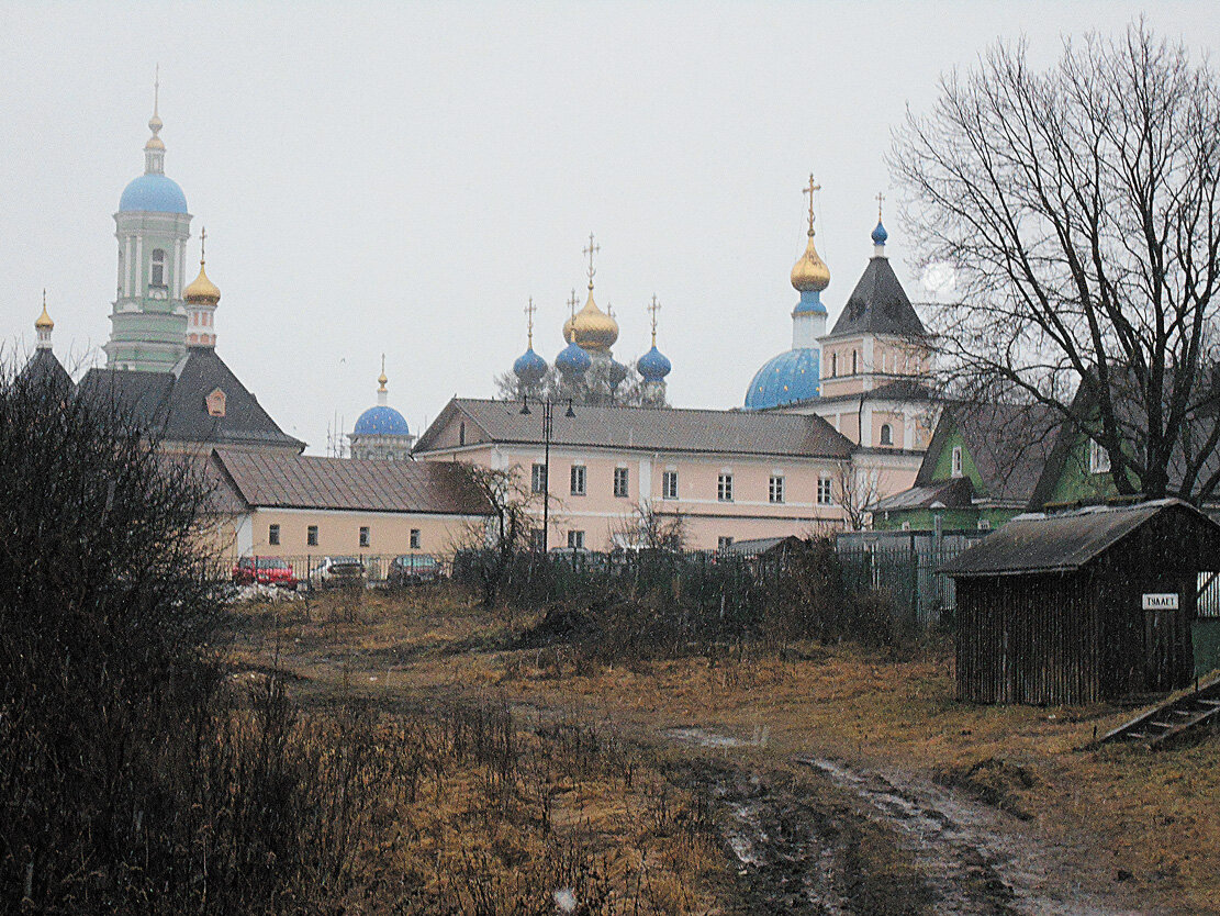 Оптина пустынь. Вид со стороны посёлка трудников. Фото автора